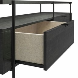 Rackhams Wainwright TV-Stand in Black / Oak - Black - thumbnail 4