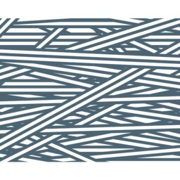 Rackhams Striped Criss Cross Pattern Wall Mural - Blue - Large - W350cm x H280cm - thumbnail 2