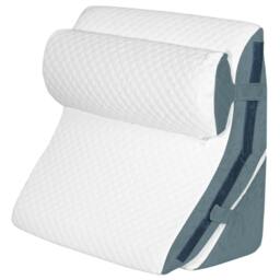 Rackhams Large Wedge Pillow Cooling Memory Foam Orthopaedic Bed Cushion Acid Reflux - thumbnail 1