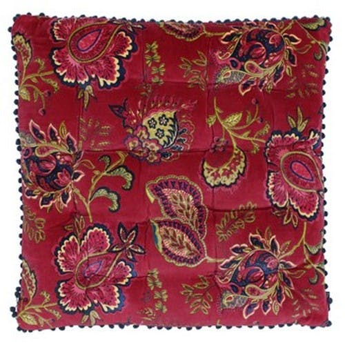 Rackhams Malisa Square Cushion Cover - Pomegranate - 50 x 50cm - Pomegranate - 100% Cotton