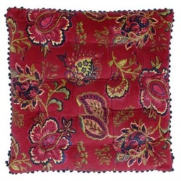 Rackhams Malisa Square Cushion Cover - Pomegranate - 50 x 50cm - Pomegranate - 100% Cotton