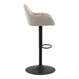 Rackhams Brooke Swivel Bar Stool with Height Adjustable Function in Monza Beige Set of 2 - 1 - thumbnail 3