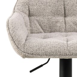 Rackhams Brooke Swivel Bar Stool with Height Adjustable Function in Monza Beige Set of 2 - 1 - thumbnail 6