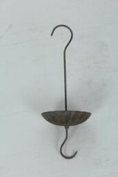 Rackhams MSL GREEN/GOLD METAL BIRD FEEDER