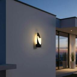 Rackhams 5 Watt 360mm Tall Black Outdoor Wall Light - thumbnail 3