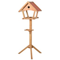Rackhams Wooden Bird Feeder Stand for Garden Backyard Decorative Pre-cut Natural - thumbnail 2