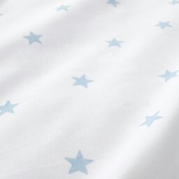 Rackhams Mini Star & Stripes Cotton Fitted Sheet Blue - Single - Blue - thumbnail 2