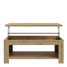 Rackhams Corona Rising Coffee Table in Artisan Oak - Artisan Oak - Brown - 65 - thumbnail 4