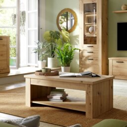 Rackhams Corona Rising Coffee Table in Artisan Oak - Artisan Oak - Brown - 65 - thumbnail 5