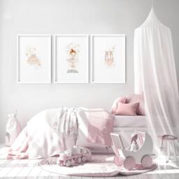 Rackhams Ballet Dancer Wall Art - Set of 3 wall art prints - 20 x 30 in / 50 x 76 cm - Satin Photo paper 280 gsm - Black Frame - thumbnail 6