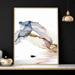Rackhams Framed print set of 3 - Landscape wall art for Living room - 16 x 22 inches / 40.65 cm x 56 cm - Polyester Canvas 260 gsm - Canvas wrapped - thumbnail 2