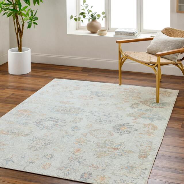 Rackhams Our Pnw Home Olympic-Vintage Beige Brown Blue Traditional Boho Rug - 200 x 275 cm - image 1