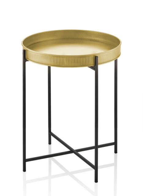 Rackhams Gold Round Side Table - image 1