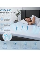 Rackhams Cooling Hydro Foam Mattress Topper – 5cm - King - thumbnail 3