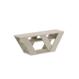 "Rackhams Pipralla Modern TV Stand Unit with Shelves for Up to 43"" TVs 110cm - Gold Marble Effect" - thumbnail 2
