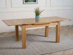 Rackhams Richmond Solid Oak Extendable Dining Table - 140 to 220cm - Brown - Matte Laquer - 1 - thumbnail 2