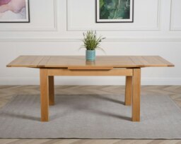 Rackhams Richmond Solid Oak Extendable Dining Table - 140 to 220cm - Brown - Matte Laquer - 1 - thumbnail 4