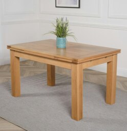 Rackhams Richmond Solid Oak Extendable Dining Table - 140 to 220cm - Brown - Matte Laquer - 1 - thumbnail 5