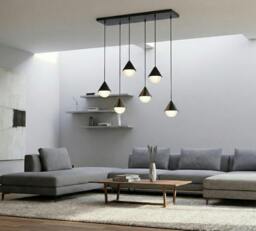 Rackhams GIRO Pendant Lamp 6 x G9 Black - thumbnail 4