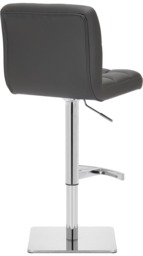 Rackhams Allegro Deluxe Kitchen and Breakfast Bar Stool, Adjustable Swivel Gas Lift, Charcoal Grey - thumbnail 4