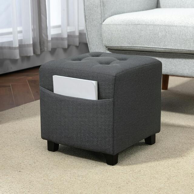 Rackhams Small Footstool Square Ottoman with Padded Seat - image 1