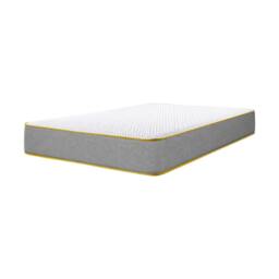Rackhams ComfortCore 1000 Memory Pocket Mattress – 23cm / 9” Deep 1000 Pocket Spring Mattress with Balanced Memory Foam Comfort - 4ft6 Double (135cm x 190cm) - White/Orange - Mattress