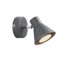 Rackhams Eik - Wall light - Grey - Grey - Metal - 1