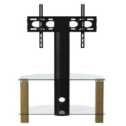 Rackhams Century cantilever TV-Stand in light oak - Brown - thumbnail 2