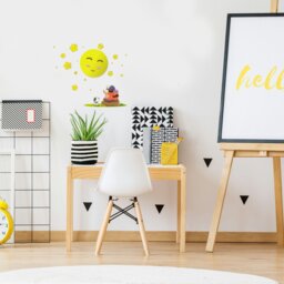 Rackhams Sun LED Childrens Lamp Charming Fun Night Light Ultra Low Consumption 0.6W Colourful Wall Decals Create A 3D Effect
