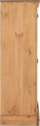 Rackhams Corona 1 Door 4 Drawer Low Wardrobe - Mexican Pine - thumbnail 5
