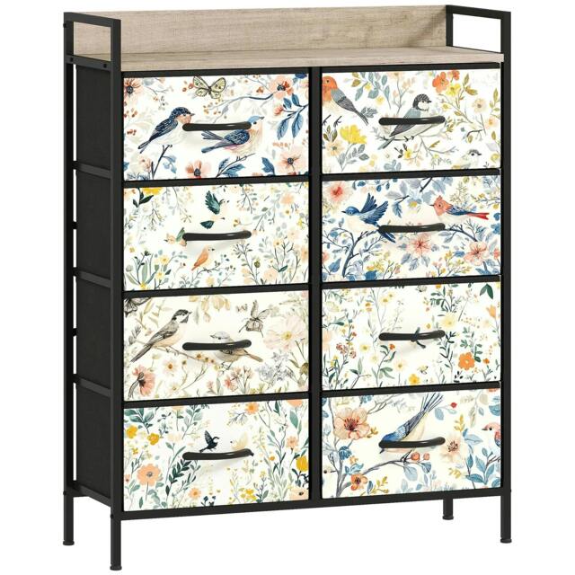 Rackhams 8-Drawer Chest of Drawers - White