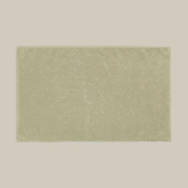 Rackhams Loop Organic Cotton Reversible Bath Mat - Sage Green - image 1
