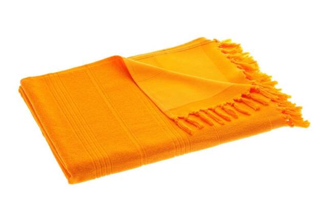 Rackhams Breezy Cotton Hammam Towel, Double-Faced - Orange - image 1