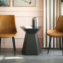 Rackhams Elanz Side Table, Bedside Table - L - Black - thumbnail 1