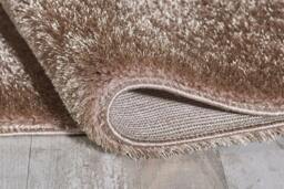 Rackhams Polyester Shaggy Rug - Dark Beige - 160cm x 230cm (5.2ft x 7.5ft) - thumbnail 4
