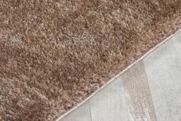 Rackhams Polyester Shaggy Rug - Dark Beige - 160cm x 230cm (5.2ft x 7.5ft) - thumbnail 2
