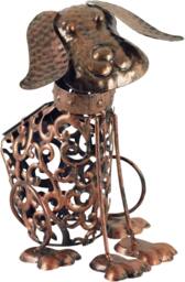 Rackhams Solar Metal Dog Led Light