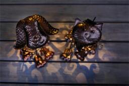 Rackhams Solar Metal Dog Led Light - thumbnail 2