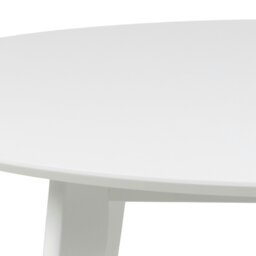 Rackhams Roxby Round Dining Table in White - White - No - White - thumbnail 5