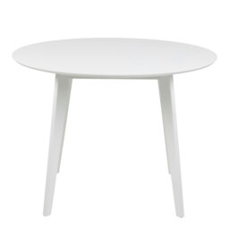 Rackhams Roxby Round Dining Table in White - White - No - White - thumbnail 2