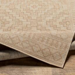 Rackhams Tuareg-Global Beige Ivory Graphic In- & Outdoor Jute-Look Rug - 200 x 275 cm - thumbnail 4