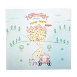 Rackhams Modern Fairy Princess Themed Aqua Green Photo Album for Wedding or Child - thumbnail 2