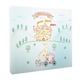 Rackhams Modern Fairy Princess Themed Aqua Green Photo Album for Wedding or Child - thumbnail 1