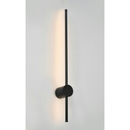 Rackhams Modern and Sleek Stick Style Ambient LED Wall Light Fitting in Matt Black Sand - thumbnail 2