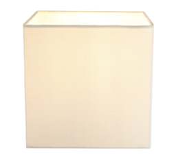 Rackhams Contemporary and Stylish Soft Cream Linen Fabric Square 16cm Lamp Shade - thumbnail 2