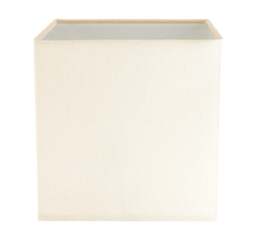 Rackhams Contemporary and Stylish Soft Cream Linen Fabric Square 16cm Lamp Shade