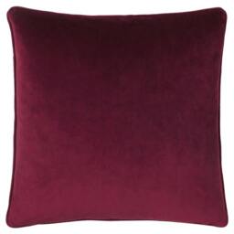 Rackhams Blenheim Geometric Cushion Cover - Berry - One Size - Berry - 65% Viscose/25% Polyester/10% Linen - thumbnail 3