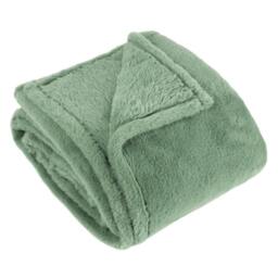 Rackhams Kallu Faux Fur Double Sided Throw - Forest Green - 130cm x 180cm - Forest Green - 100% Polyester