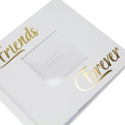 Rackhams Modern Friends Forever Photo Album with Gold Foil Text - Holds 80 4x6 Pictures - thumbnail 3