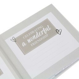 Rackhams Modern Friends Forever Photo Album with Gold Foil Text - Holds 80 4x6 Pictures - thumbnail 2